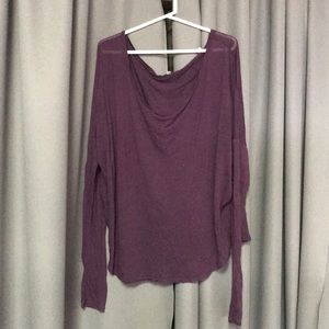 Purple Long Sleeve Top